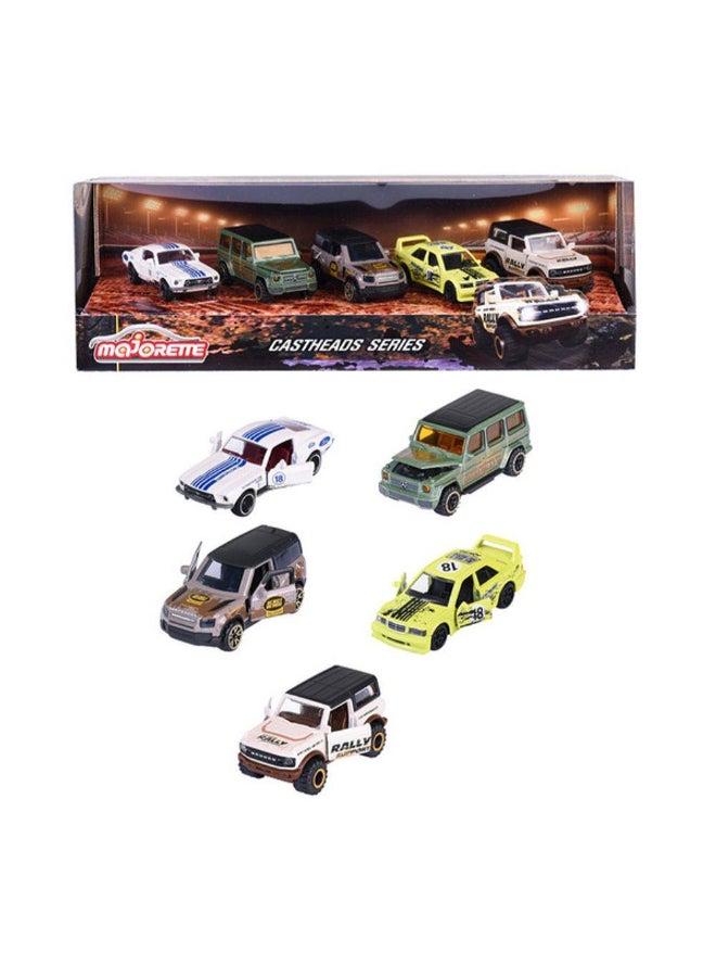 Majorette Castheads Series Off-Road Die-cast Cars Gift Set (1:64, Pack of 5) - Image 2